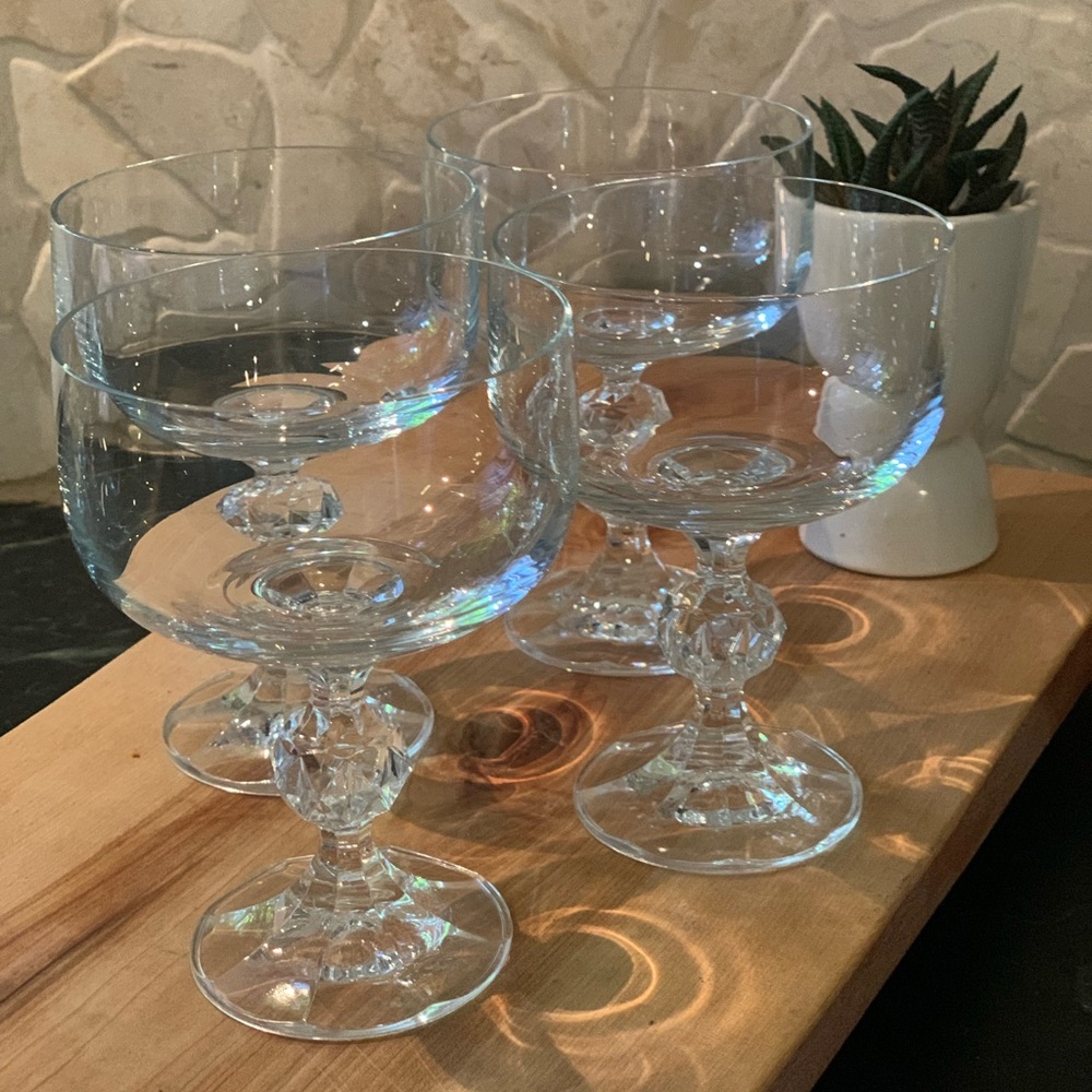 CLAUDIA | Set of 4 | Coupes/Cocktail/ Sherbet Glasses